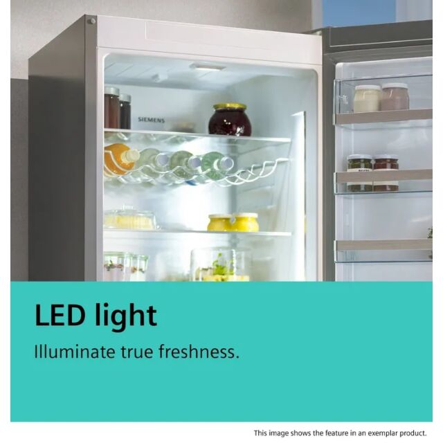 Siemens KI86NVFE0G Iq300 Built In FROST FREE Fridge Freezer 60/40 SPLIT With Flat Hinge