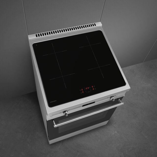 Smeg C6IPXT2 60X60cm Concert Classic Full Electric Cooker With Induction Hob
