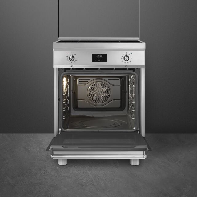 Smeg C6IPXT2 60X60cm Concert Classic Full Electric Cooker With Induction Hob