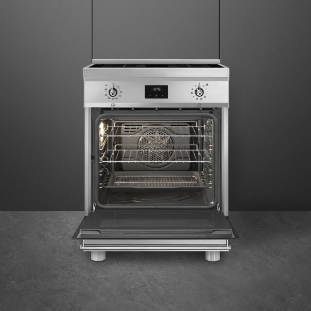 Smeg C6IPXT2 60X60cm Concert Classic Full Electric Cooker With Induction Hob