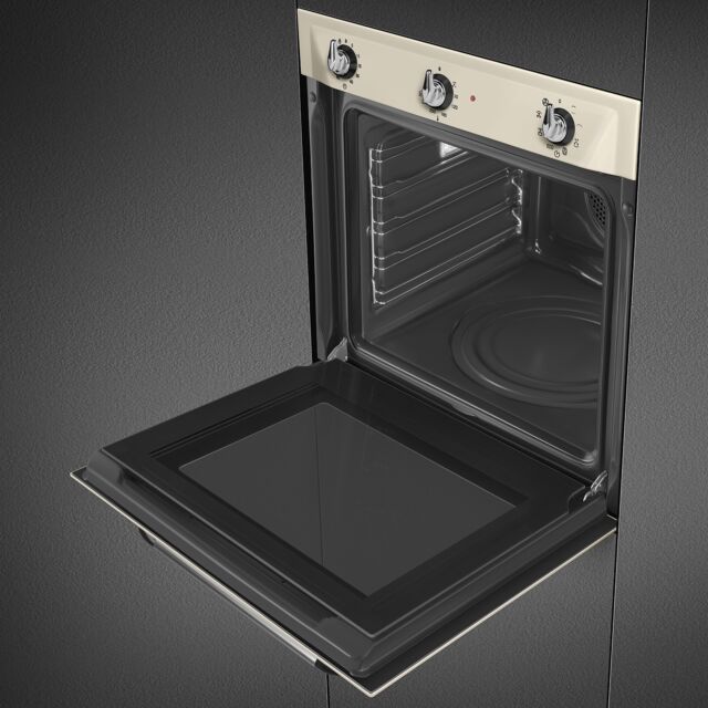 Smeg SF6905P1 Cream 60Cm Built In Electric Single Oven