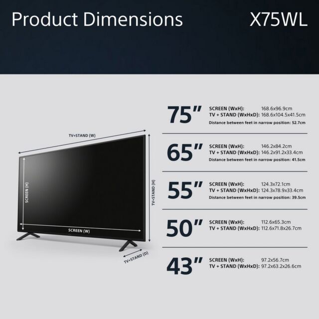 Sony KD55X75WLU 55inch 4K Uhd Hdr Google Smart Television