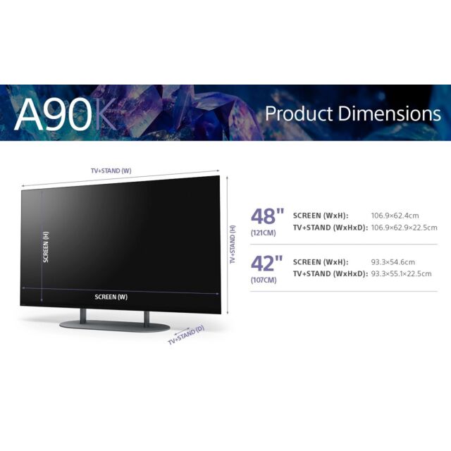 Sony XR48A90KU 48inch 4K Oled Ultra HD Hdr Smart Google Television