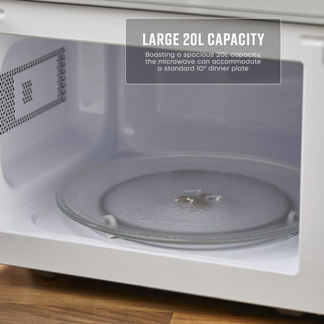 Swan SM4420BLK Black 20L 700W Manual Microwave