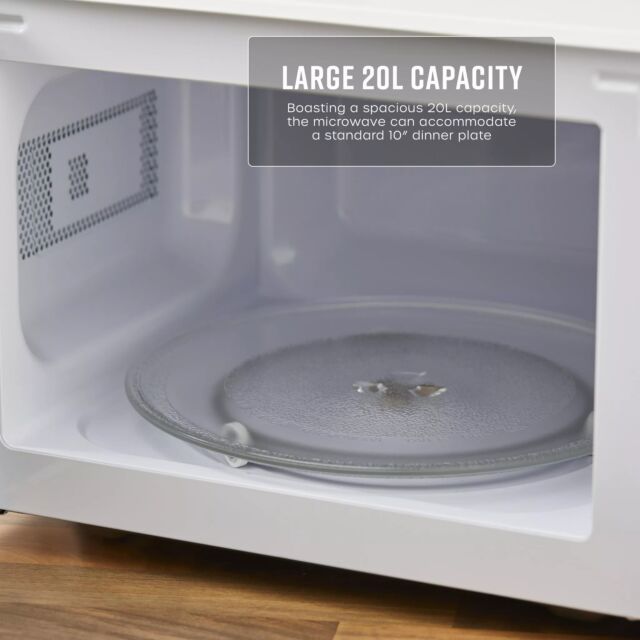 Swan SM4420WHT White 20L/700W Manual Microwave