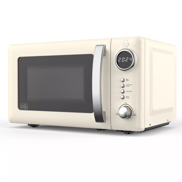 Swan SM4425CRM Cream Retro Style 20L/ 800W Microwave