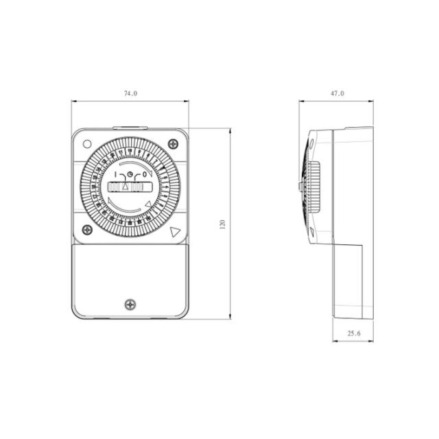 24 Hour Slimline General Purpose Timeswitch
