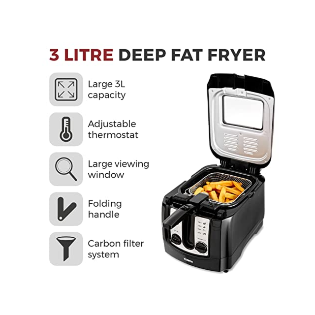 Tower T17002 Deep Fat Fryer 3Ltr 