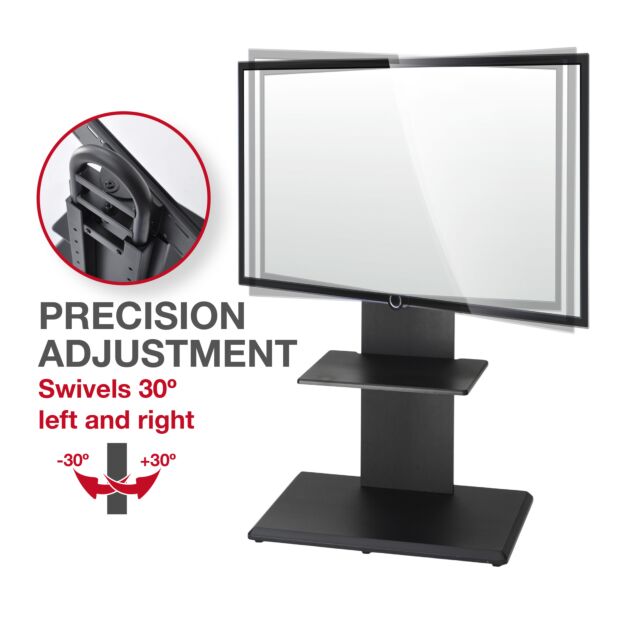 TTAP FS2-BLACK Floor Pedestal TV Stand (32inch-65inch)