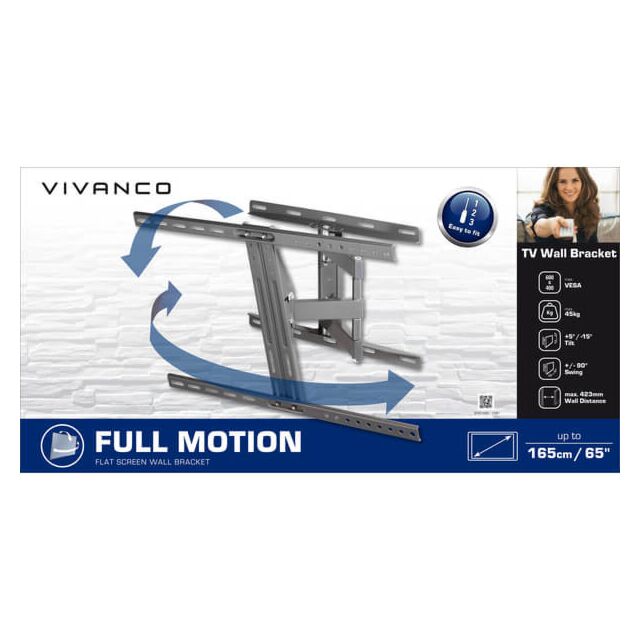 Vivanco TV Wall Bracket Full Motion (24inch-65inch)