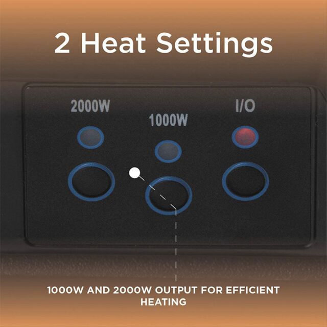 Warmlite WL45048 Chrome Whitby 2Kw Electric Inset Fire With Remote
