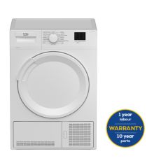 Beko DTLCE80041W Condenser Tumble Dryer with 8Kg Capacity