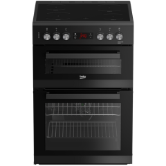 Beko EDC634K Black 60Cm Double Oven Electric Cooker With Ceramic Hob