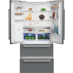 Blomberg KFD4953XD Stainless Steel American Style Frost Free Fridge Freezer 