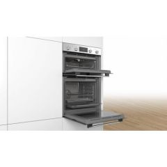 Bosch MBS533BS0B Built In Electric Double Oven With 3D Hot Air