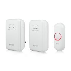 Byron Wireless Door Bell Twin Pack