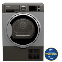Hotpoint H3D81GSUK Graphite 8Kg Condenser Tumble Dryer