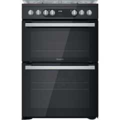 Hotpoint HDM67G9C2CSB Black 60Cm Dual Fuel Double Cooker