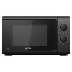 Igenix IGM0820B Black 20L/ 800W Microwave