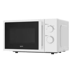 Igenix IGMS0820MSSW White 20L/ 800W Microwave With Stainless Steel Cavity