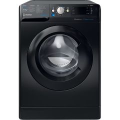 Indesit BWE71496XKVUK Black 7Kg/ 1400 Rpm Push & Go Steam Washing Machine