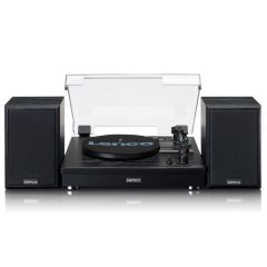 Lenco A004814 Black Ls-101 Turntable & Hifi Speakers