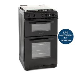 Montpellier MDG500LK 50Cm Gas Double Oven 55L/31L